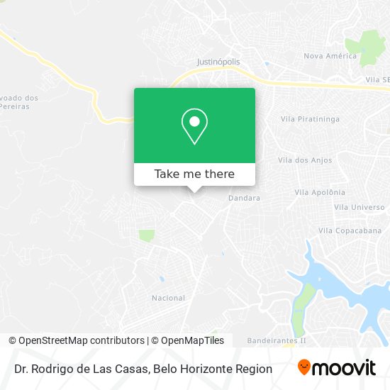 Dr. Rodrigo de Las Casas map