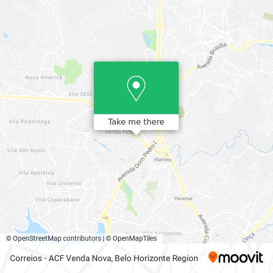 Correios - ACF Venda Nova map