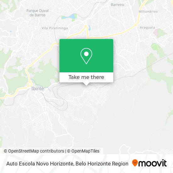 Auto Escola Novo Horizonte map