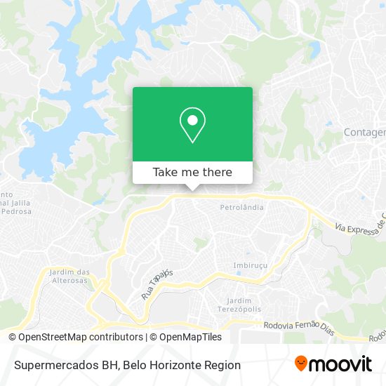 Supermercados BH map