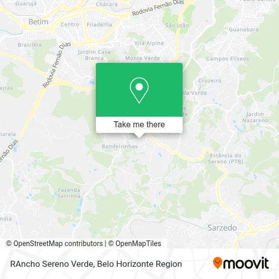 RAncho Sereno Verde map