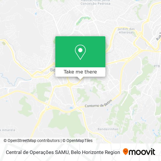 Central de Operações SAMU map