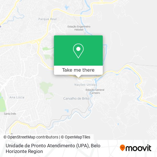 Unidade de Pronto Atendimento (UPA) map