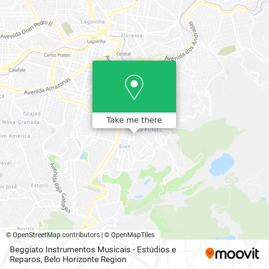 Beggiato Instrumentos Musicais - Estúdios e Reparos map