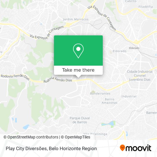 Play City Diversões map