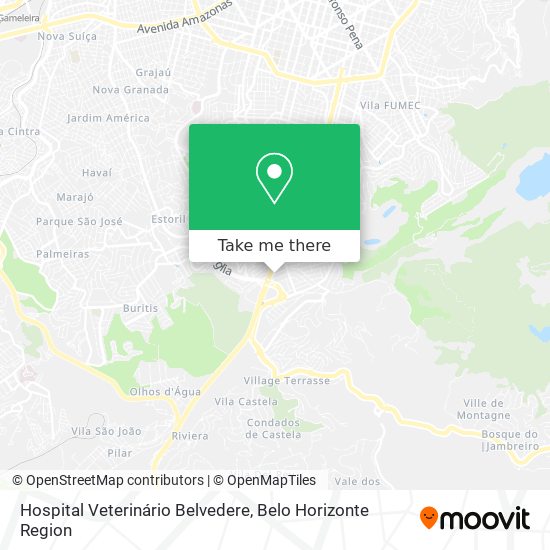 Hospital Veterinário Belvedere map