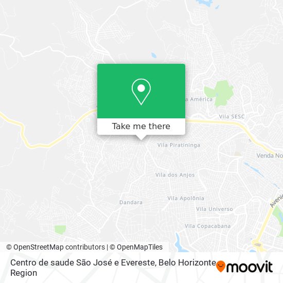 Centro de saude São José e Evereste map