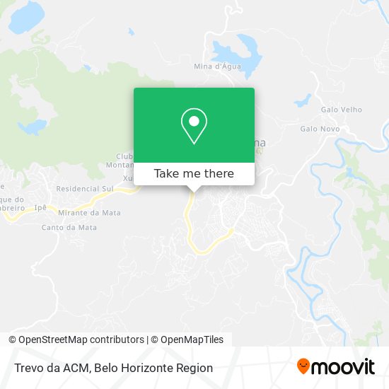 Trevo da ACM map