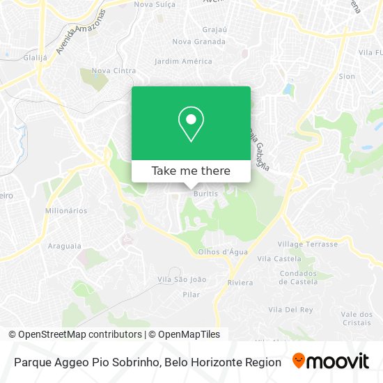 Mapa Parque Aggeo Pio Sobrinho
