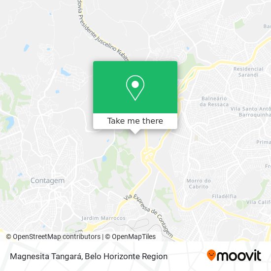 Magnesita Tangará map