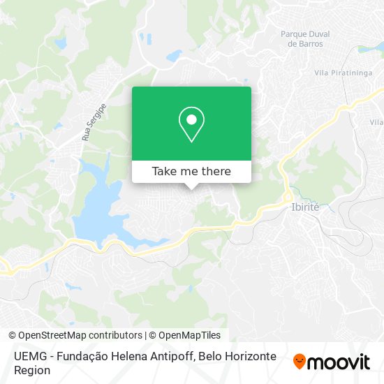 UEMG - Fundação Helena Antipoff map