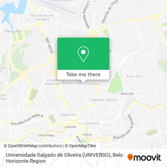 Mapa Universidade Salgado de Oliveira (UNIVERSO)