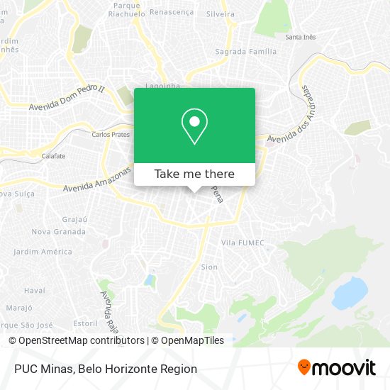 PUC Minas map