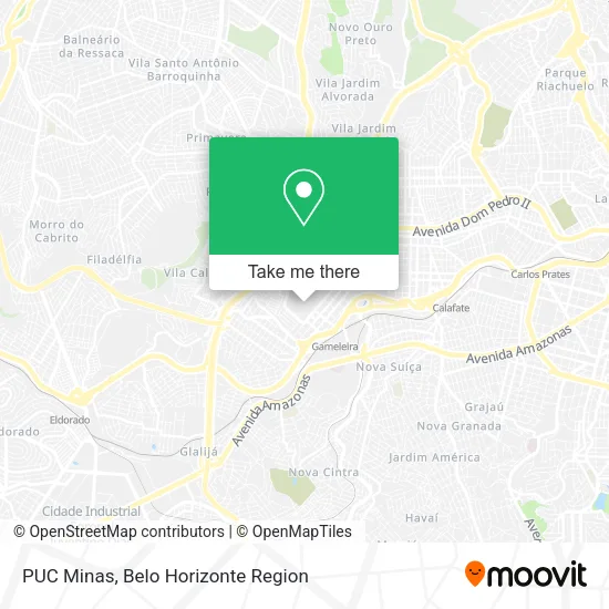 PUC Minas map
