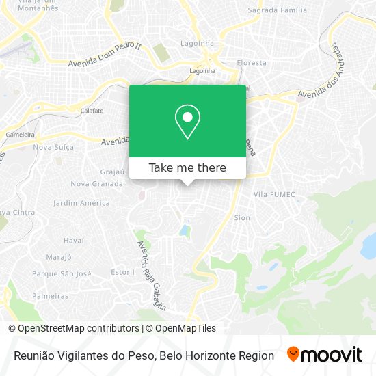 Reunião Vigilantes do Peso map