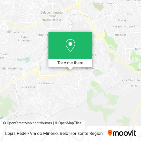 Lojas Rede - Via do Minério map