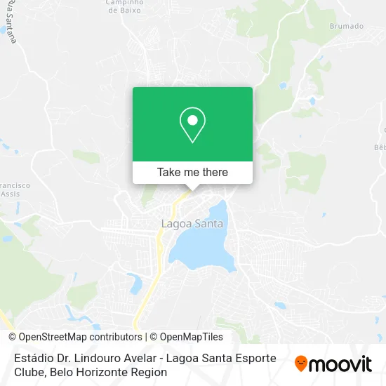 Estádio Dr. Lindouro Avelar - Lagoa Santa Esporte Clube map