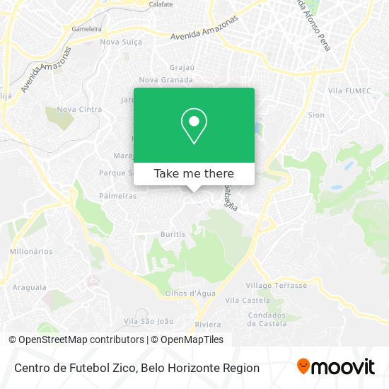 Centro de Futebol Zico map