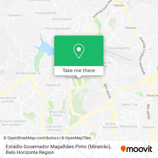 Mapa Estádio Governador Magalhães Pinto (Mineirão)