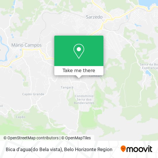 Bica d'agua(do Bela vista) map
