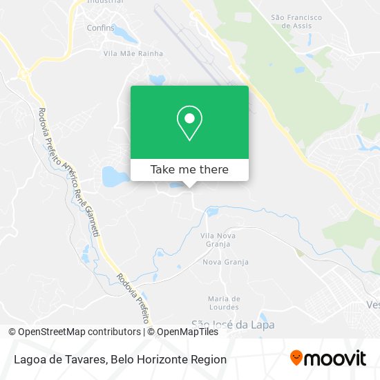 Lagoa de Tavares map