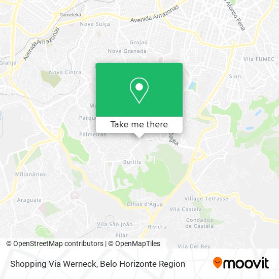 Mapa Shopping Via Werneck