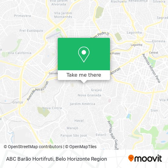 ABC Barão Hortifruti map