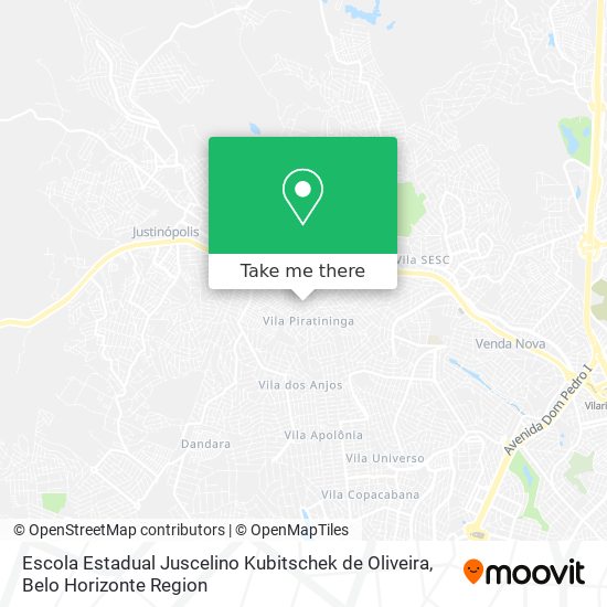 Escola Estadual Juscelino Kubitschek de Oliveira map