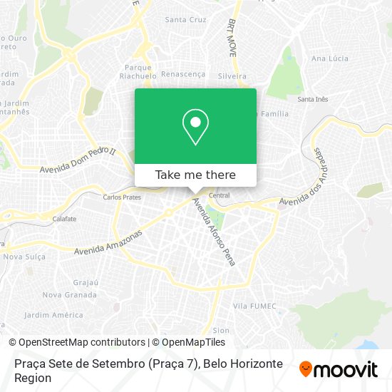 Praça Sete de Setembro (Praça 7) map