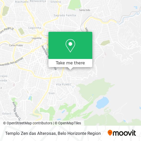 Templo Zen das Alterosas map
