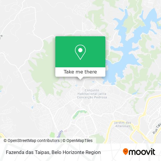 Fazenda das Taipas map