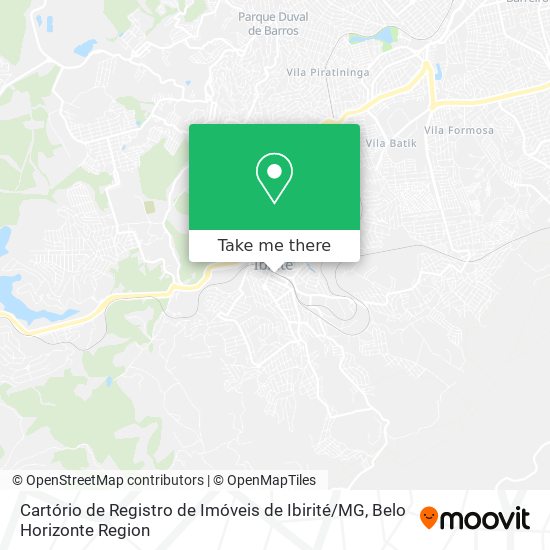 Cartório de Registro de Imóveis de Ibirité / MG map