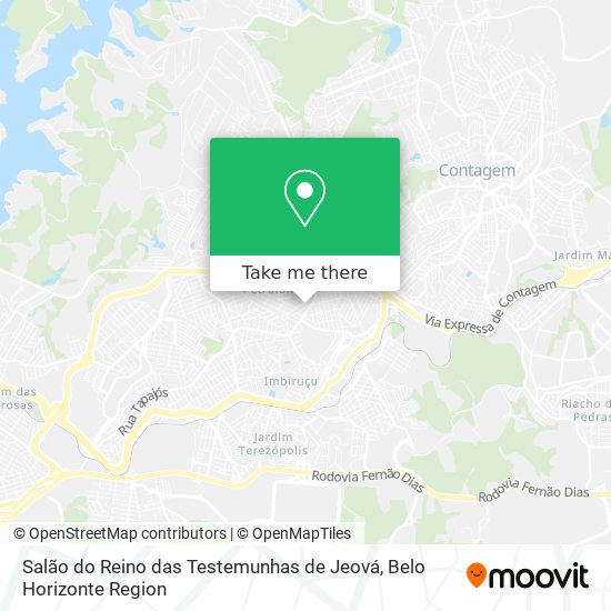 Salão do Reino das Testemunhas de Jeová map