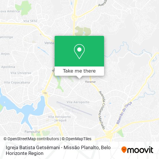 Mapa Igreja Batista Getsêmani - Missão Planalto