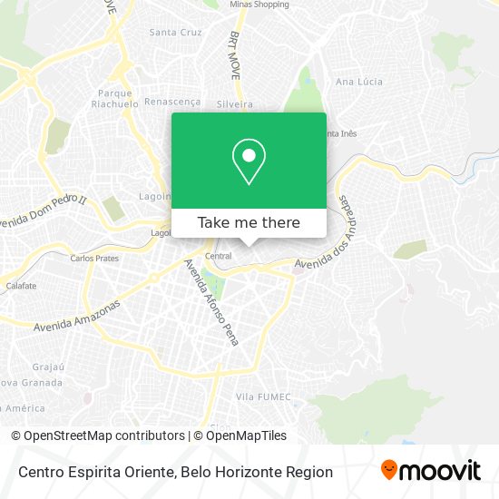 Centro Espirita Oriente map