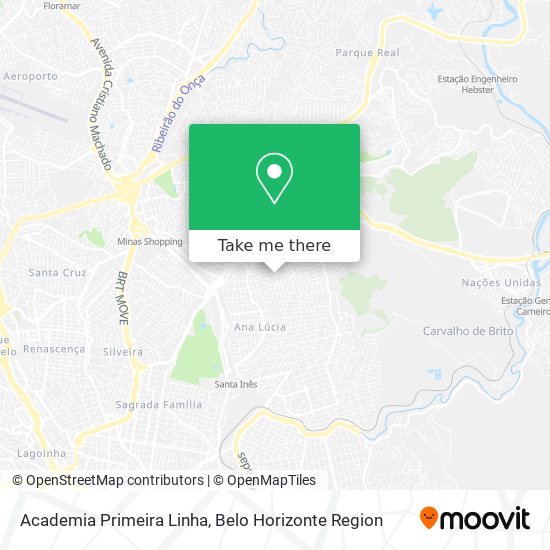 Mapa Academia Primeira Linha