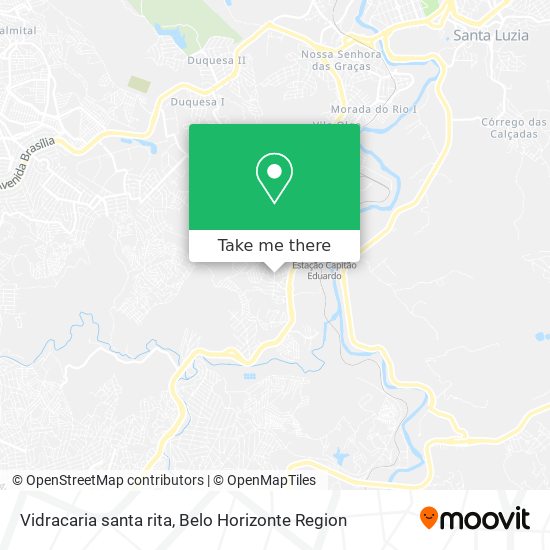 Vidracaria santa rita map