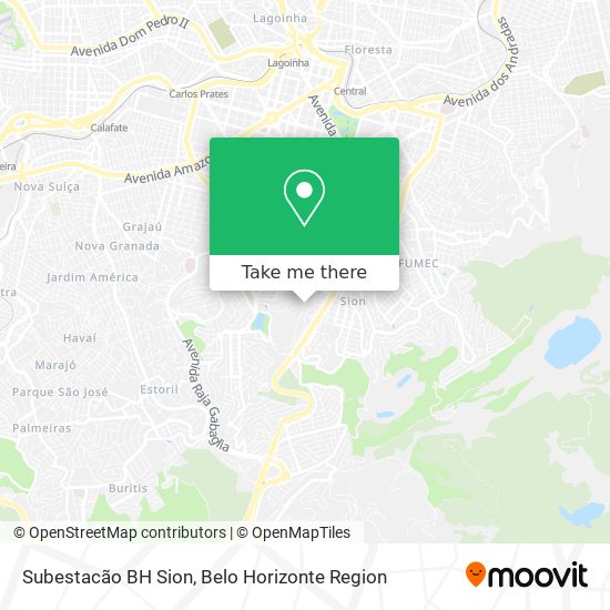 Subestacão BH Sion map