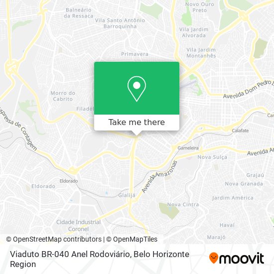 Viaduto BR-040 Anel Rodoviário map