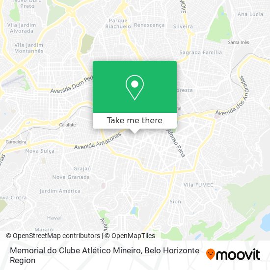 Mapa Memorial do Clube Atlético Mineiro