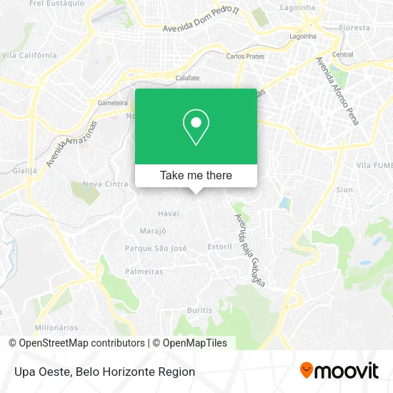 Upa Oeste map