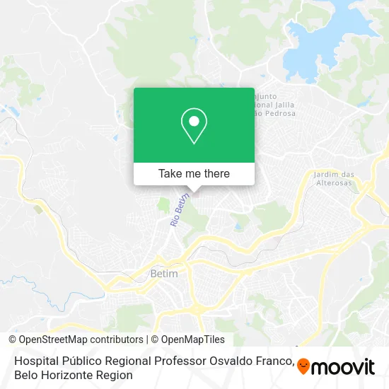 Hospital Público Regional Professor Osvaldo Franco map