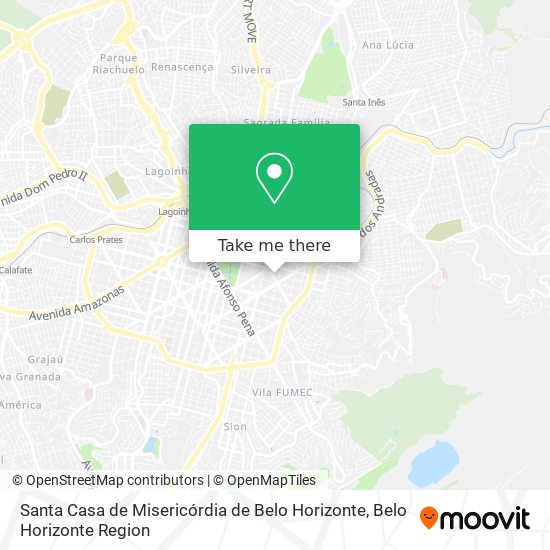Santa Casa de Misericórdia de Belo Horizonte map