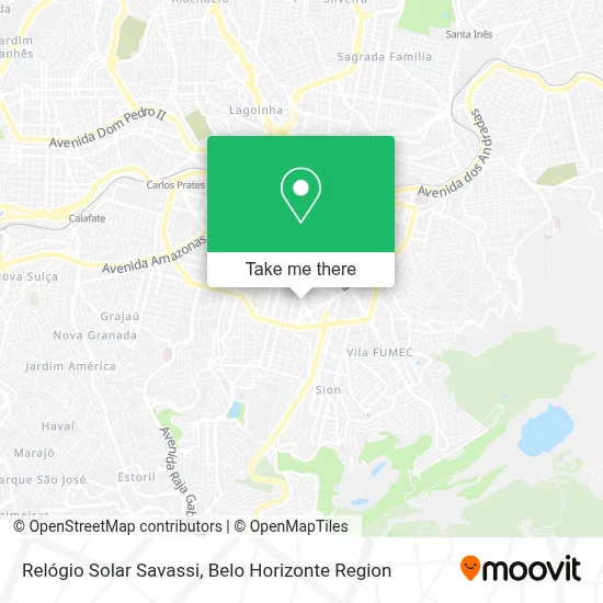 Relógio Solar Savassi map