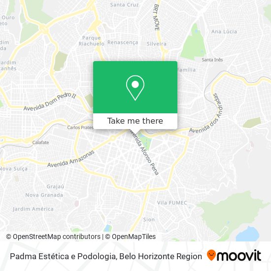 Padma Estética e Podologia map