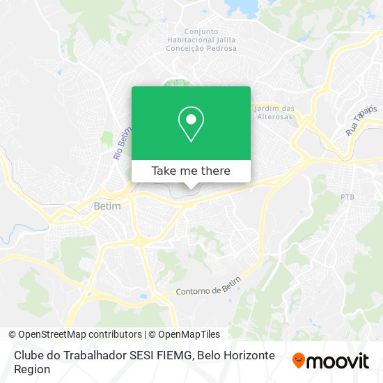 Clube do Trabalhador SESI FIEMG map