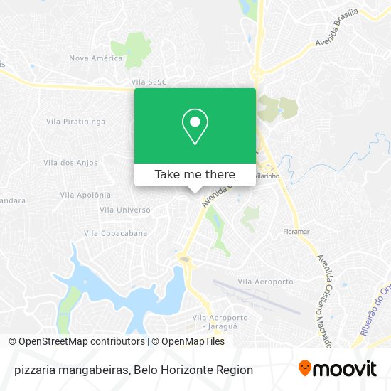 pizzaria mangabeiras map