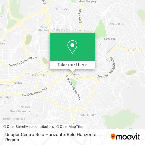 Unopar Centro Belo Horizonte map