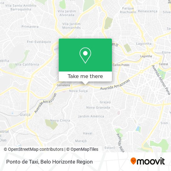 Ponto de Taxi map