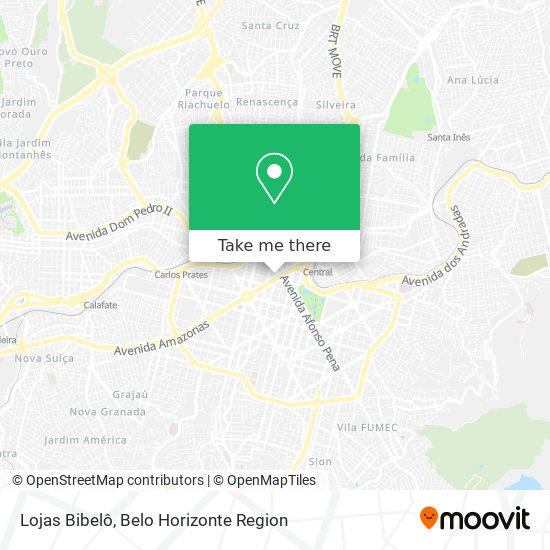 Lojas Bibelô map